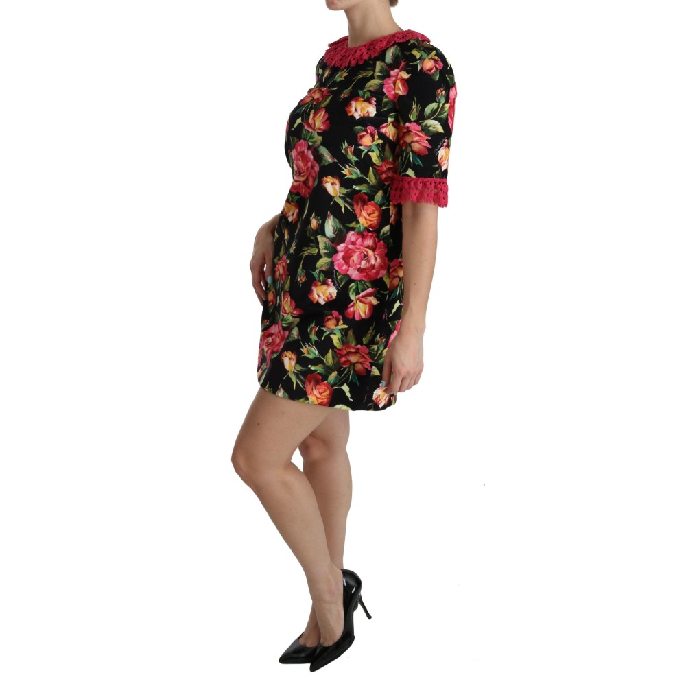Dolce & Gabbana Elegantes Minikleid aus floraler Spitze in A-Linie