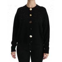 Dolce & Gabbana Schwarzes Baumwoll-T-Shirt mit Rundhalsausschnitt und einzigartigem Druck