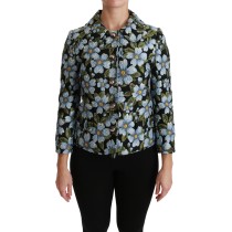 Dolce & Gabbana Eleganter floraler Brokat Blazer Mantel Jacke