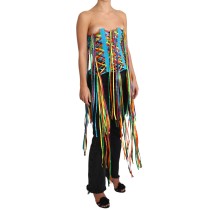 Dolce & Gabbana Multicolor Trägerloses Bustier Korsett-Top