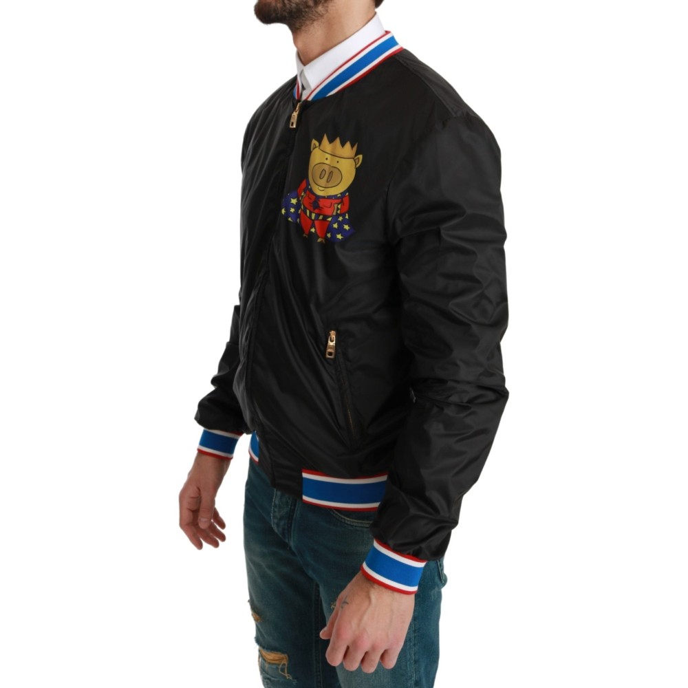 Dolce & Gabbana Elegante Bomberjacke mit Multicolor-Motiv