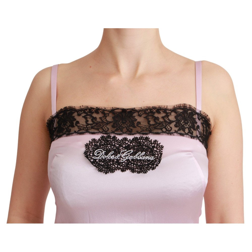 Dolce & Gabbana Elegantes Seiden-Spitzen-Tank-Top