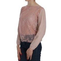 BYBLOS Elegante weiße Cardigan-Bluse mit V-Ausschnitt