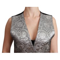 Exte Schicke braune Bluse mit Rundhalsausschnitt und Herzen