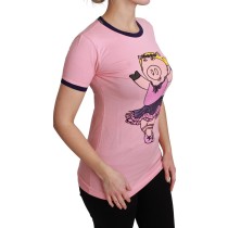 Exte Schicke braune Bluse mit Rundhalsausschnitt und Herzen