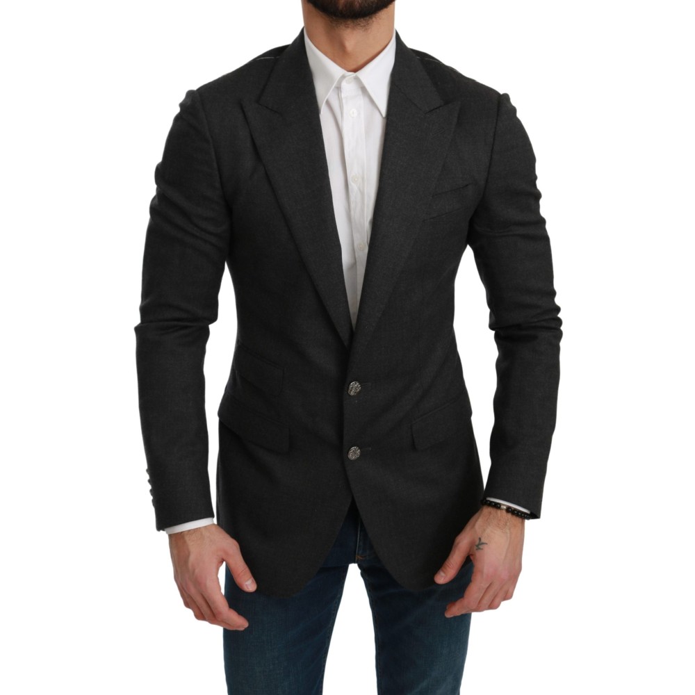 Dolce & Gabbana Eleganter Grauer schmal geschnittener Blazer