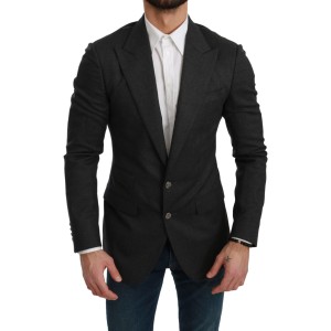 Dolce & Gabbana Eleganter Grauer schmal geschnittener Blazer