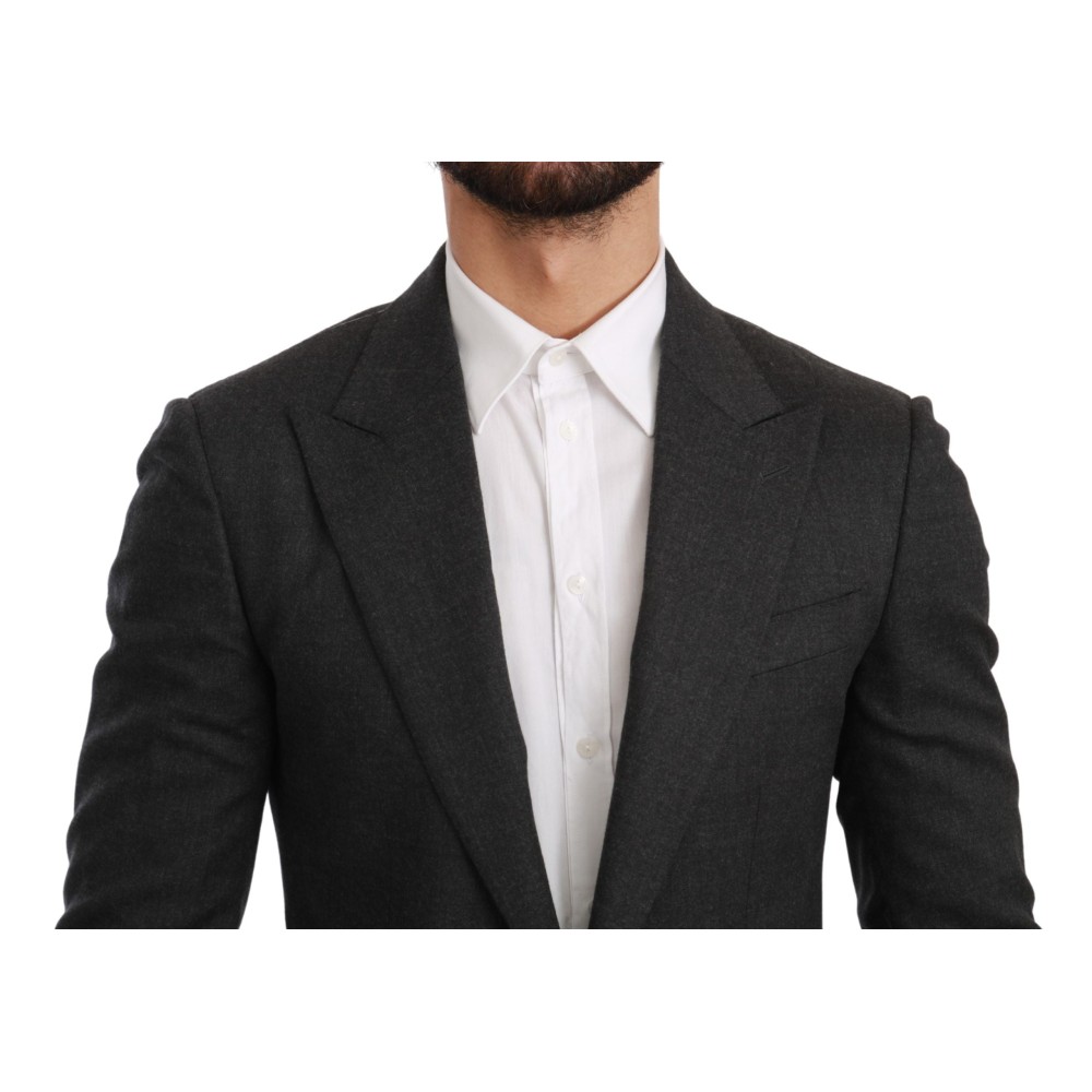 Dolce & Gabbana Eleganter Grauer schmal geschnittener Blazer