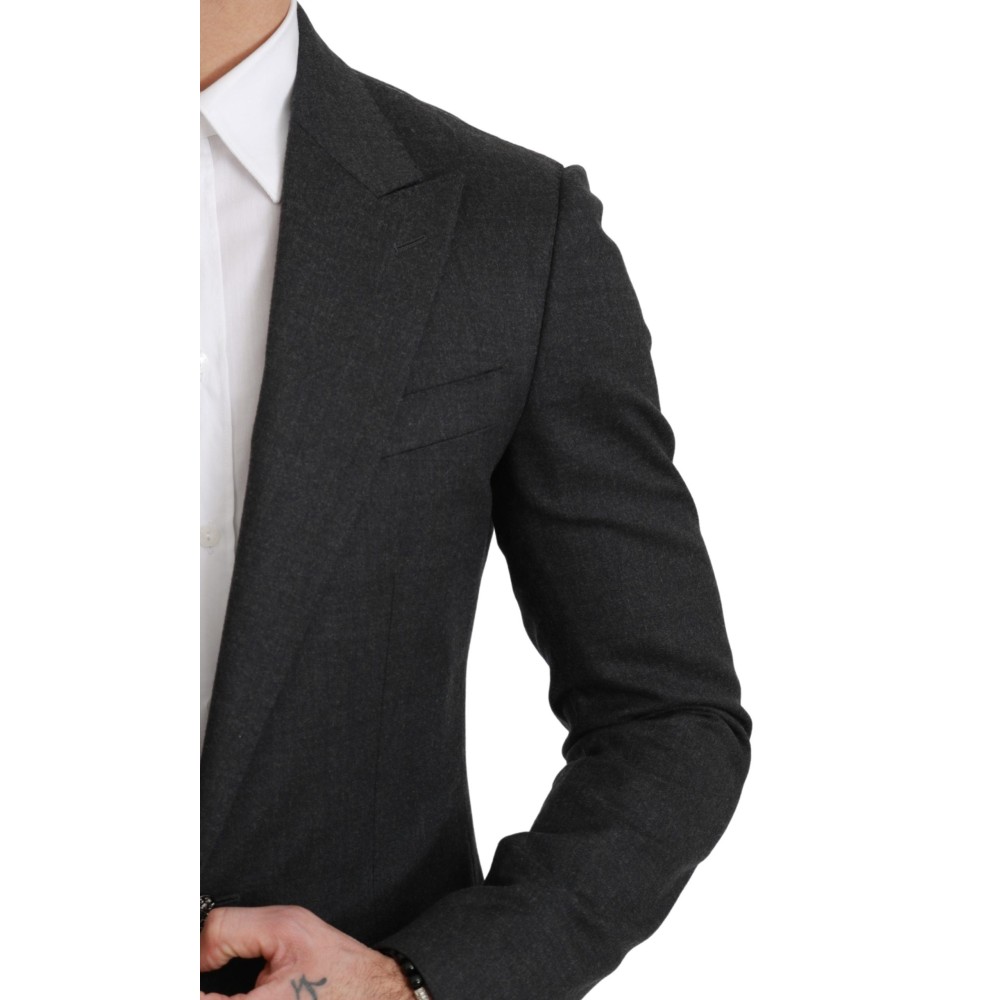 Dolce & Gabbana Eleganter Grauer schmal geschnittener Blazer