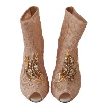 Dolce & Gabbana Gold Leopard Jacquard Hose mit hoher Taille