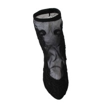 Dolce & Gabbana Gestickte florale Stiletto-Socken-Stiefel