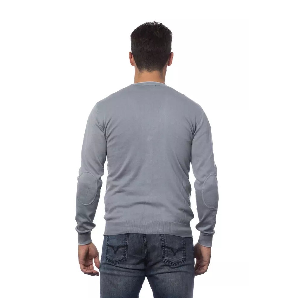 Verri Graue Baumwolle Männer Strickjacke