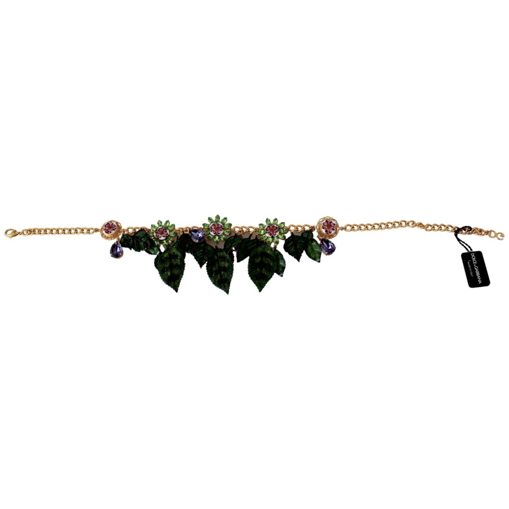 Dolce & Gabbana Elegante Blumenkette Sizilien Charme Halskette