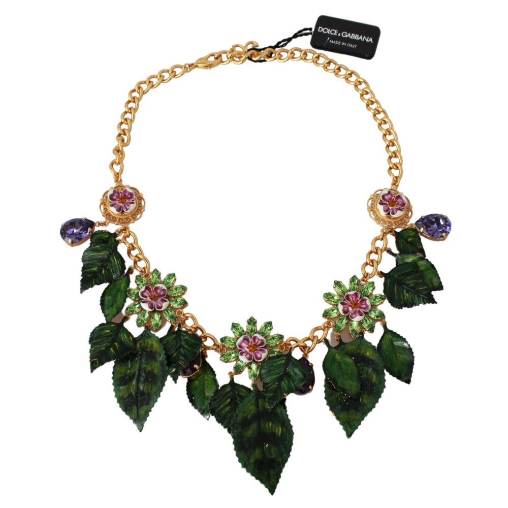 Dolce & Gabbana Elegante Blumenkette Sizilien Charme Halskette