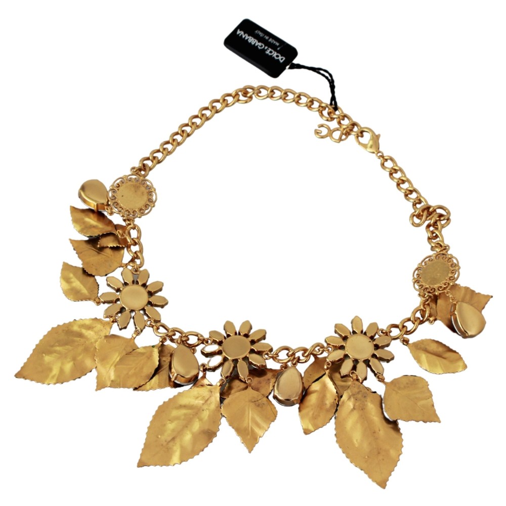 Dolce & Gabbana Elegante Blumenkette Sizilien Charme Halskette