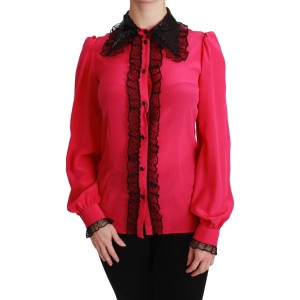 Dolce & Gabbana Seidenschal Bordeaux Crown Chili Print Herrenschal
