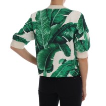 Dolce & Gabbana Tropischer Pullover mit Pailletten - Lush Greenery Edition