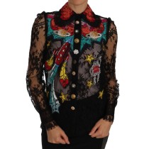 Dolce & Gabbana Tropischer Pullover mit Pailletten - Lush Greenery Edition