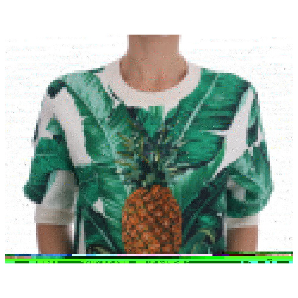 Dolce & Gabbana Tropischer Pullover mit Pailletten - Lush Greenery Edition
