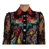 Dolce & Gabbana Tropischer Pullover mit Pailletten - Lush Greenery Edition