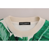 Dolce & Gabbana Tropischer Pullover mit Pailletten - Lush Greenery Edition