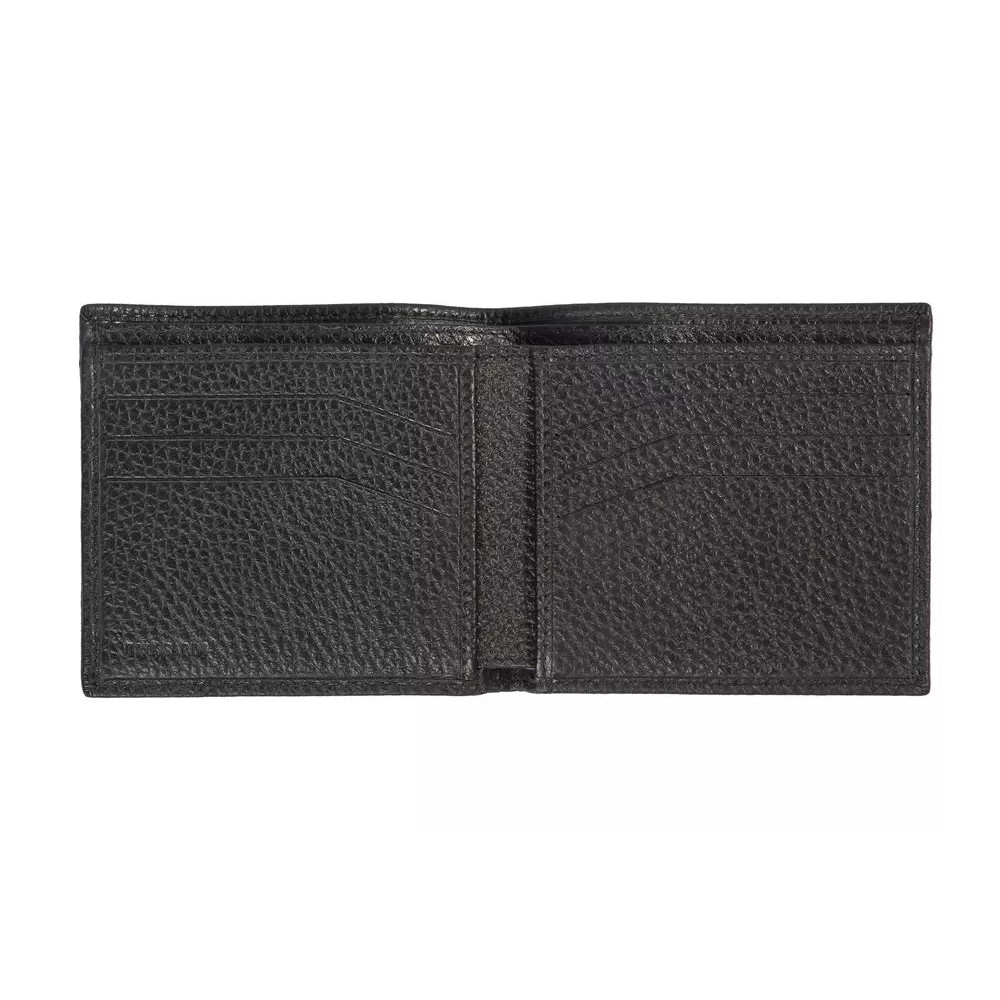 Trussardi Schwarzes Leder Portemonnaie für Männer