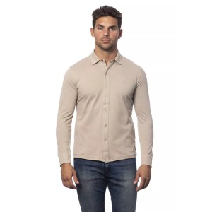 Verri Beige Baumwolle Männer Hemd