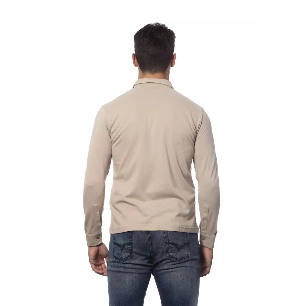 Verri Beige Baumwolle Männer Hemd