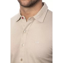 Verri Beige Baumwolle Männer Hemd