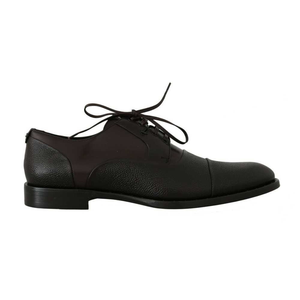 Dolce & Gabbana Elegante braune Leder-Schnürschuhe für den Beruf
