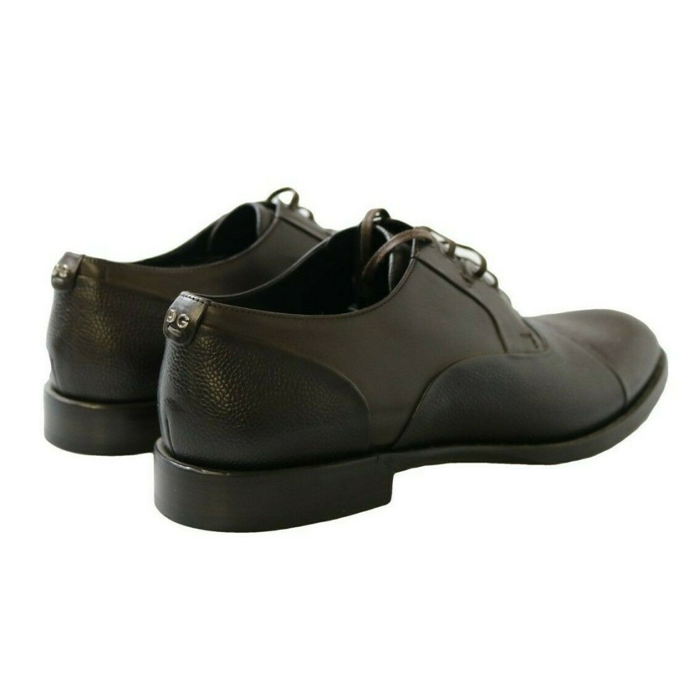 Dolce & Gabbana Elegante braune Leder-Schnürschuhe für den Beruf