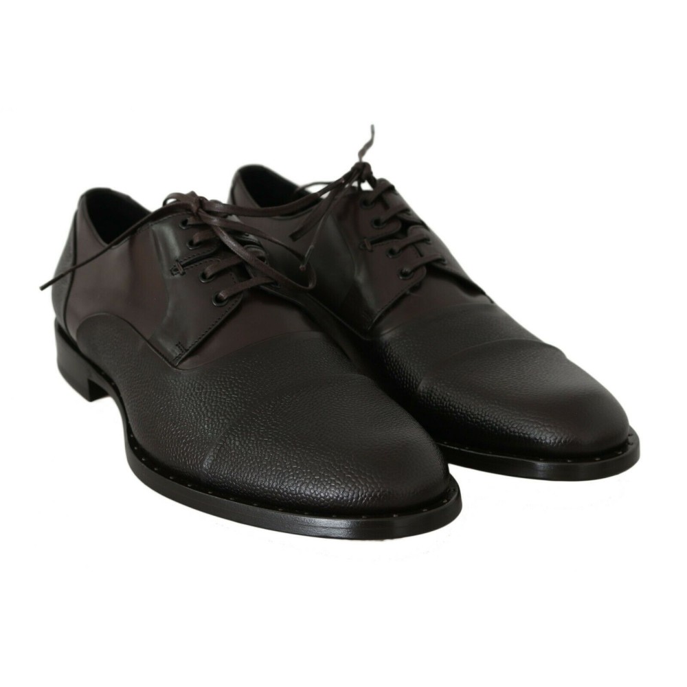 Dolce & Gabbana Elegante braune Leder-Schnürschuhe für den Beruf