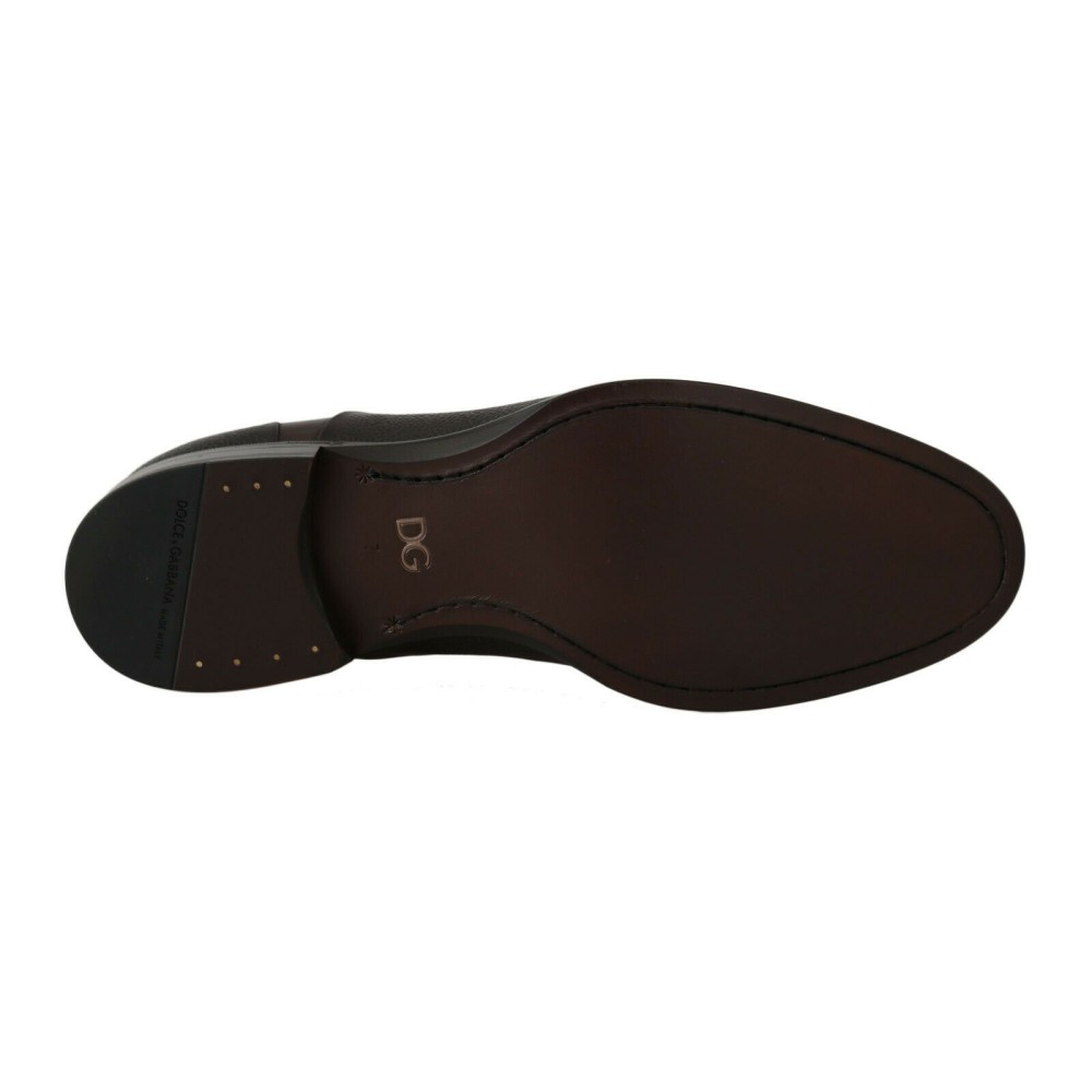 Dolce & Gabbana Elegante braune Leder-Schnürschuhe für den Beruf