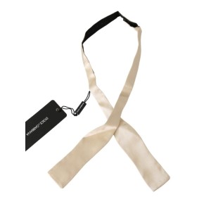 Dolce & Gabbana Elegante Seidenfliege in Beige