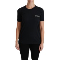Dolce & Gabbana Elegantes blaues Amore Tee mit Rundhalsausschnitt