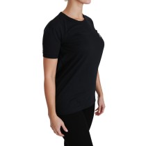 Dolce & Gabbana Elegantes blaues Amore Tee mit Rundhalsausschnitt