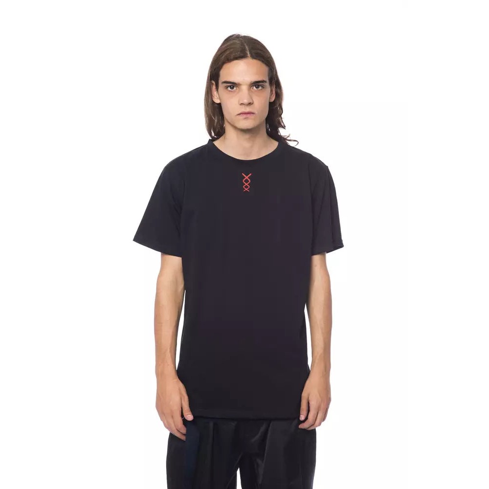 Nicolo Tonetto Schwarzes Baumwolle Männer T-Shirt