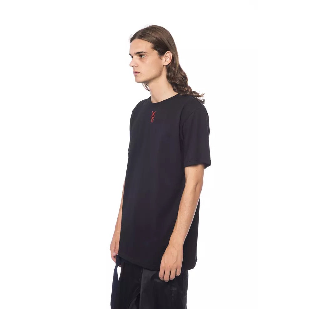 Nicolo Tonetto Schwarzes Baumwolle Männer T-Shirt