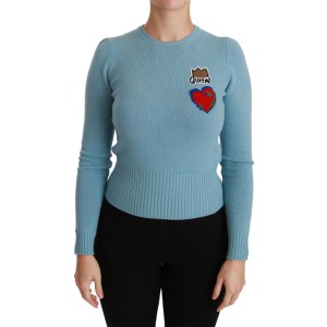 Dolce & Gabbana Queen Heart Pullover aus Perlenwolle