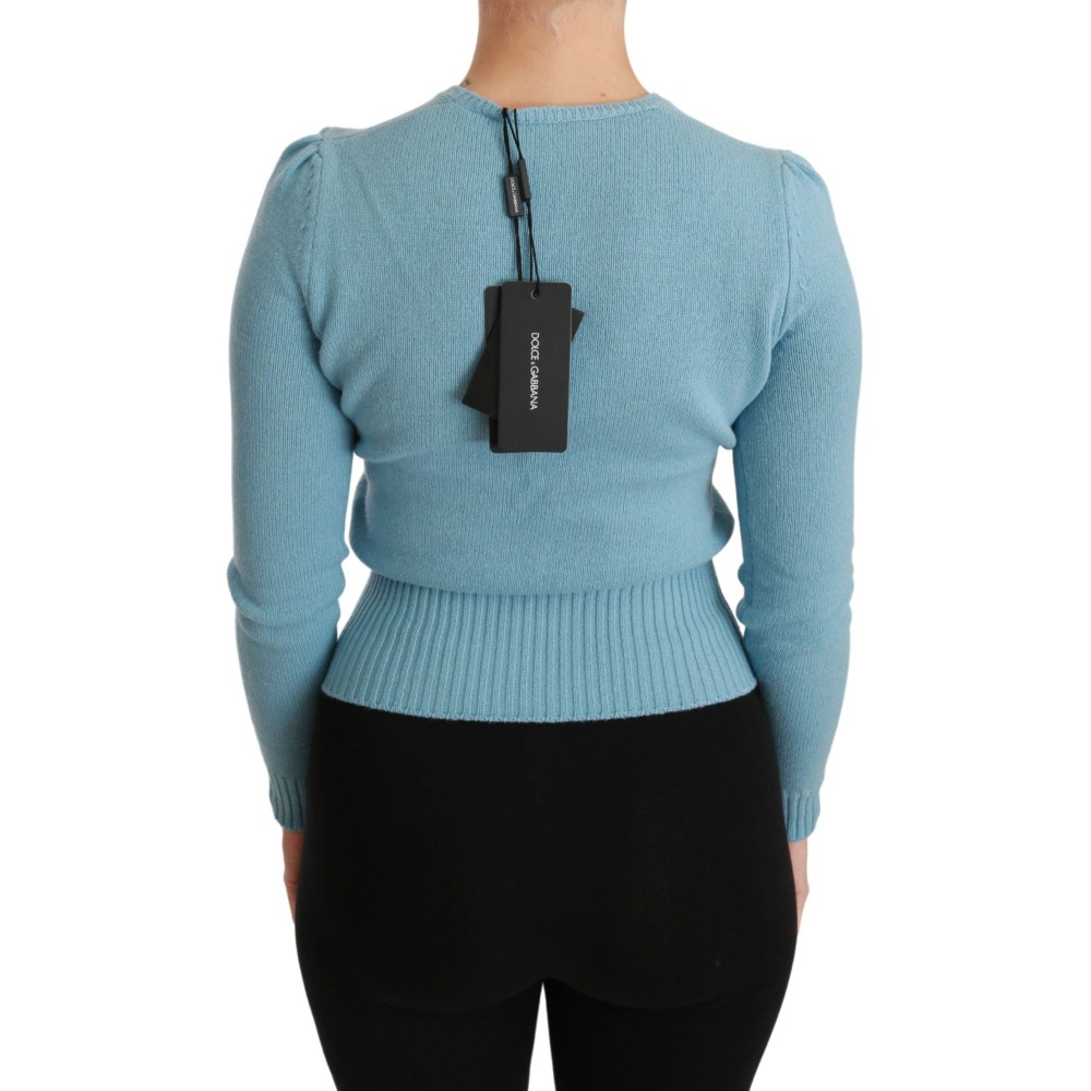 Dolce & Gabbana Queen Heart Pullover aus Perlenwolle