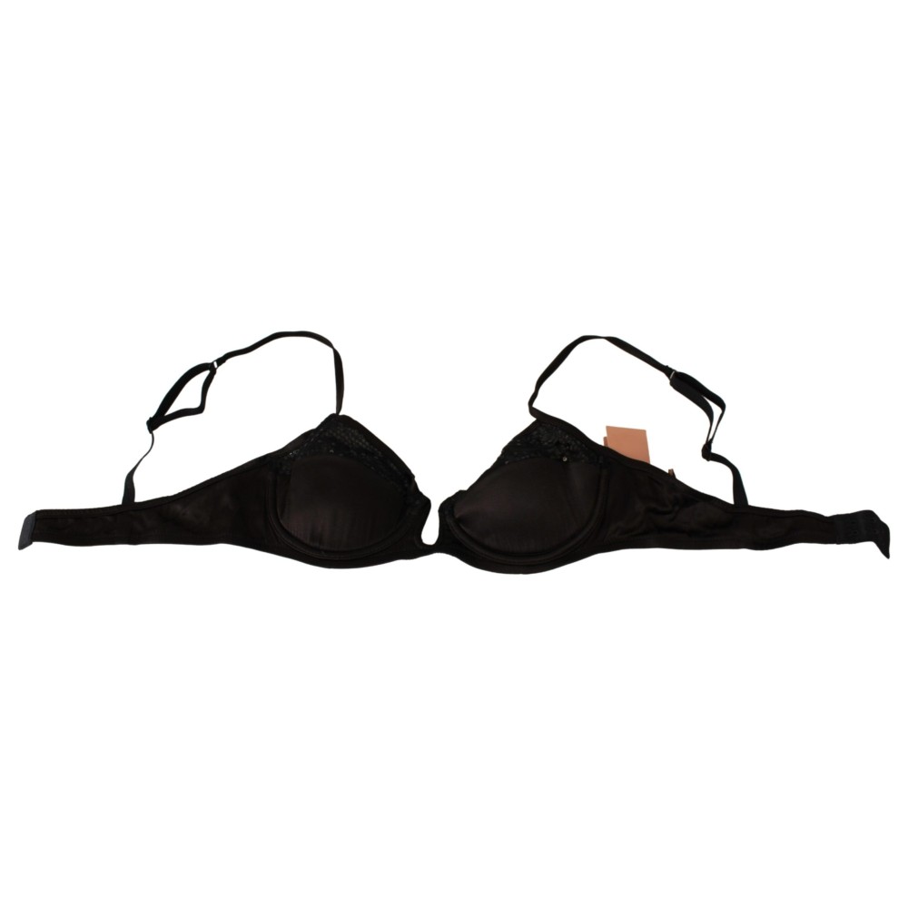 Ermanno Scervino Brauner Balconette-BH mit Pailletten