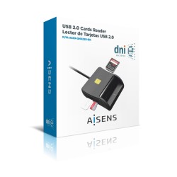 Lecteur de Cartes Aisens ASCR-SN02SD-BK Noir