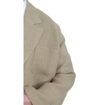 Dolce & Gabbana Schicker einreihiger Blazer aus Jute in Beige