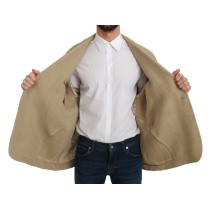 Dolce & Gabbana Schicker einreihiger Blazer aus Jute in Beige