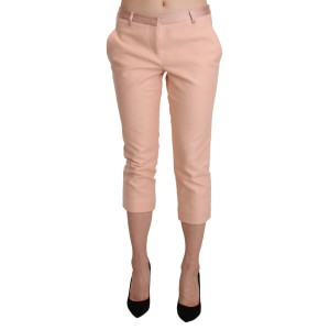 Ermanno Scervino Schicke rosa Skinny Capri-Hose