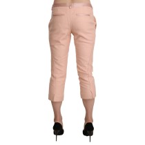 Ermanno Scervino Schicke rosa Skinny Capri-Hose