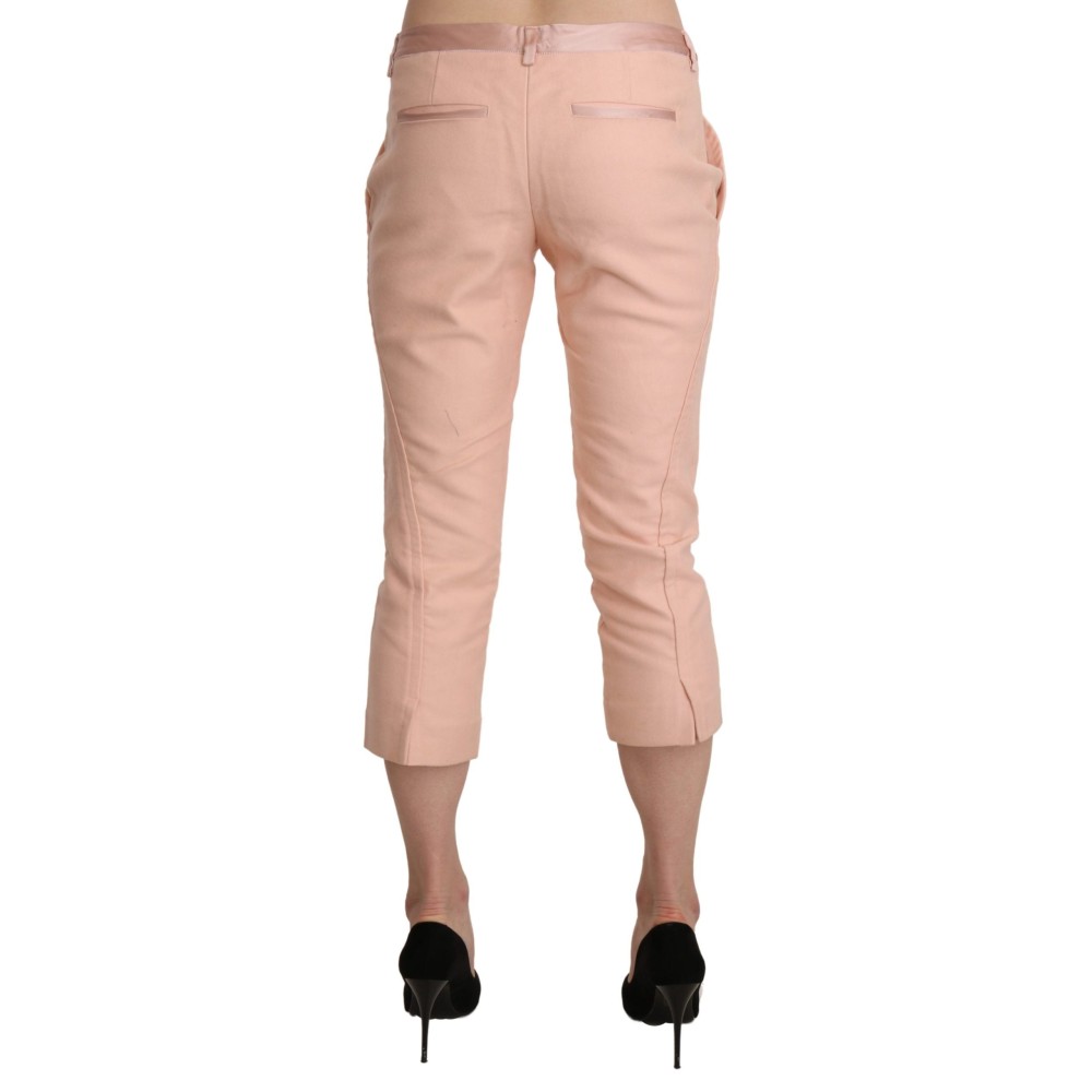 Ermanno Scervino Schicke rosa Skinny Capri-Hose