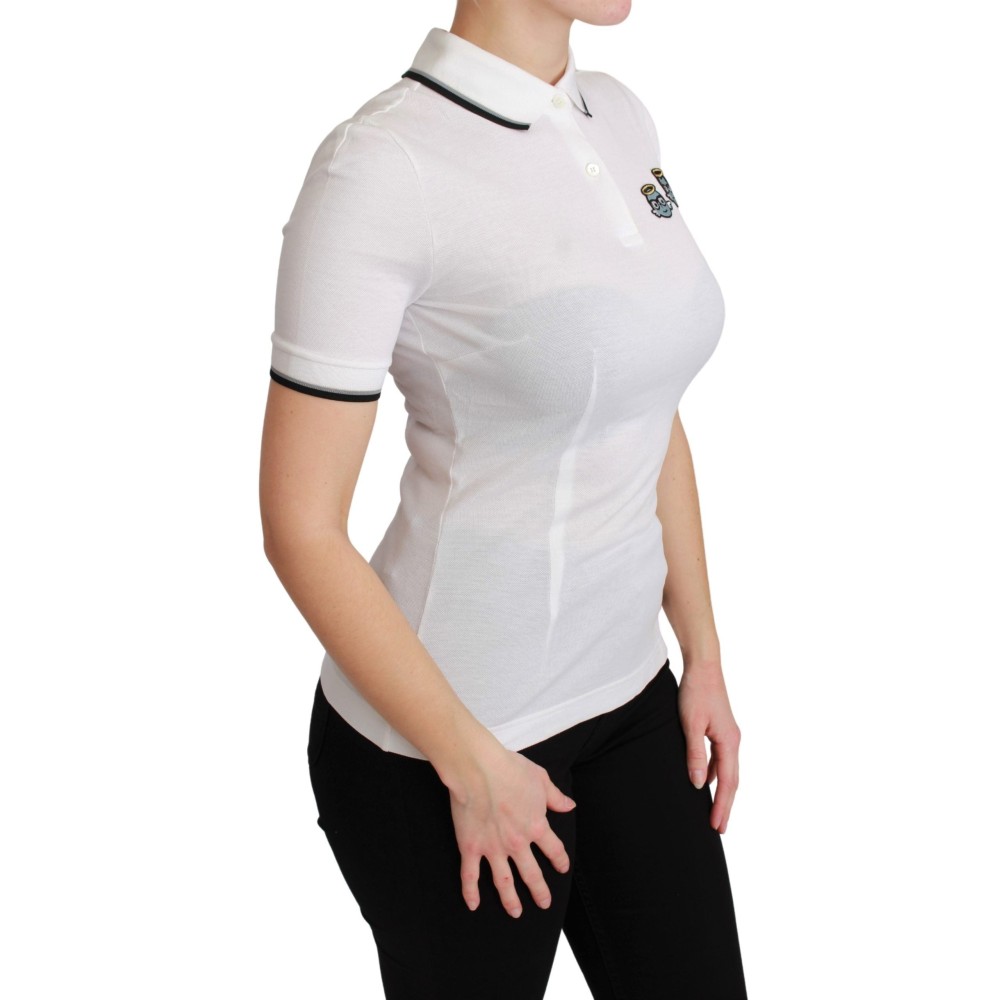 Dolce & Gabbana Schickes T-Shirt mit Engelsstickerei von Polo
