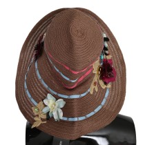 Dolce & Gabbana Elegante beigefarbene Seidensatinbluse mit QUEEN-Stickerei