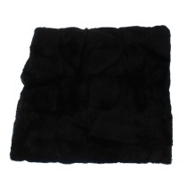Dolce & Gabbana Schicker schwarzer Wiesel Pelz Kapuzenschal Wrap